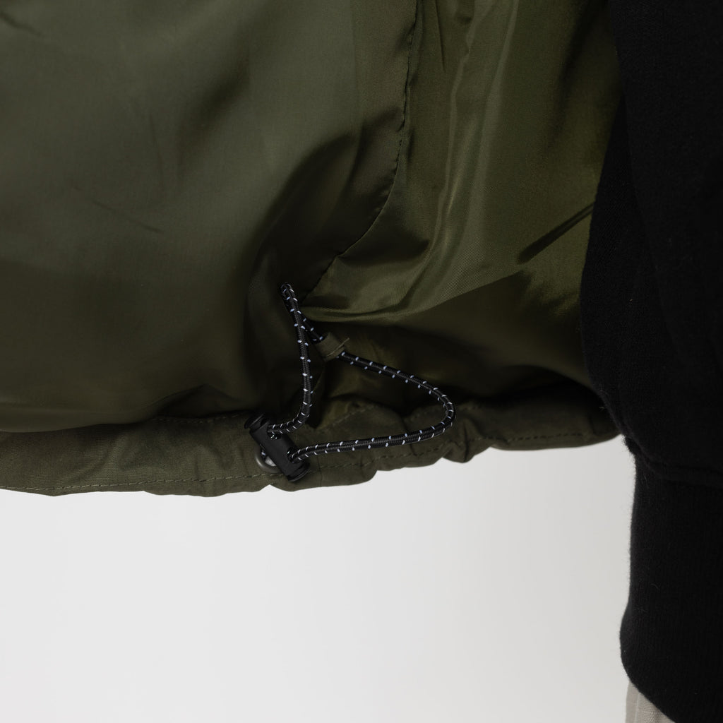 Selfhood Hooded Puffer Jacket Winter Outerwear Army
