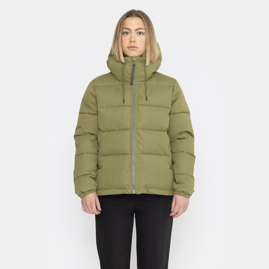 Selfhood Hooded Puffer Jacket Winter Outerwear Green