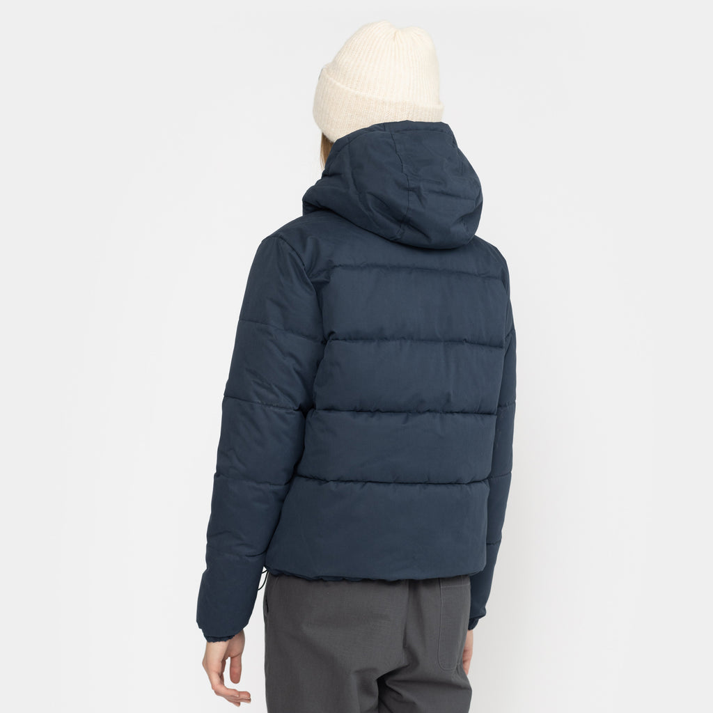 Selfhood Hooded Puffer Jacket Winter Outerwear Navy