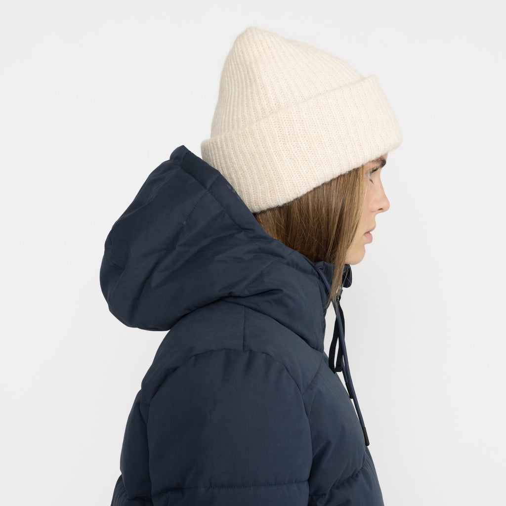 Selfhood Hooded Puffer Jacket Winter Outerwear Navy