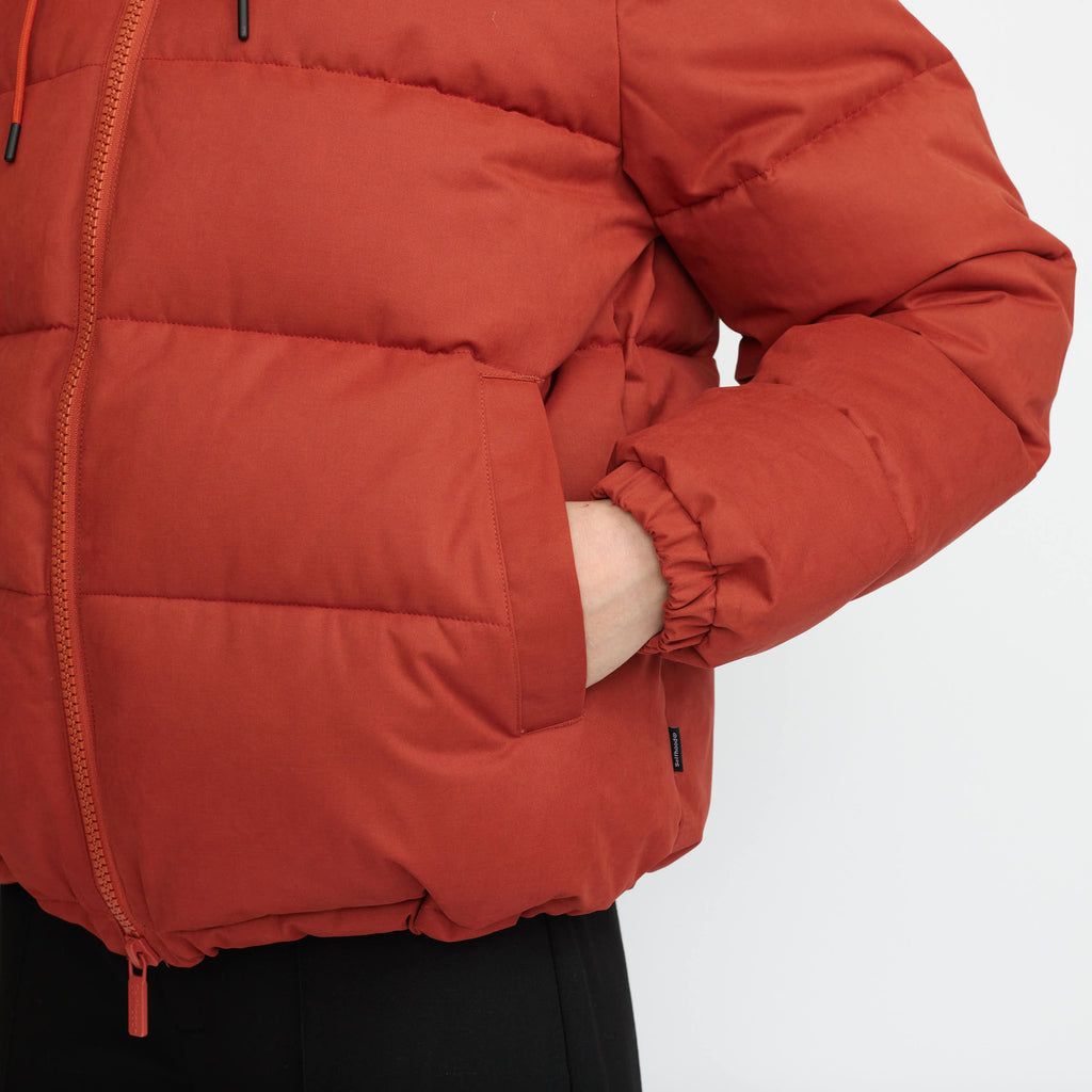 Selfhood Hooded Puffer Jacket Winter Outerwear Rust