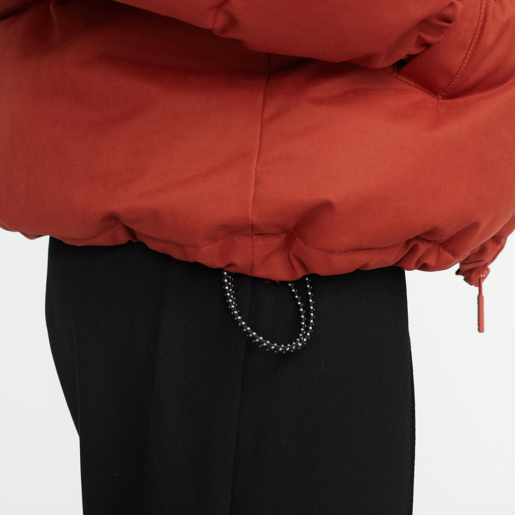 Selfhood Hooded Puffer Jacket Winter Outerwear Rust