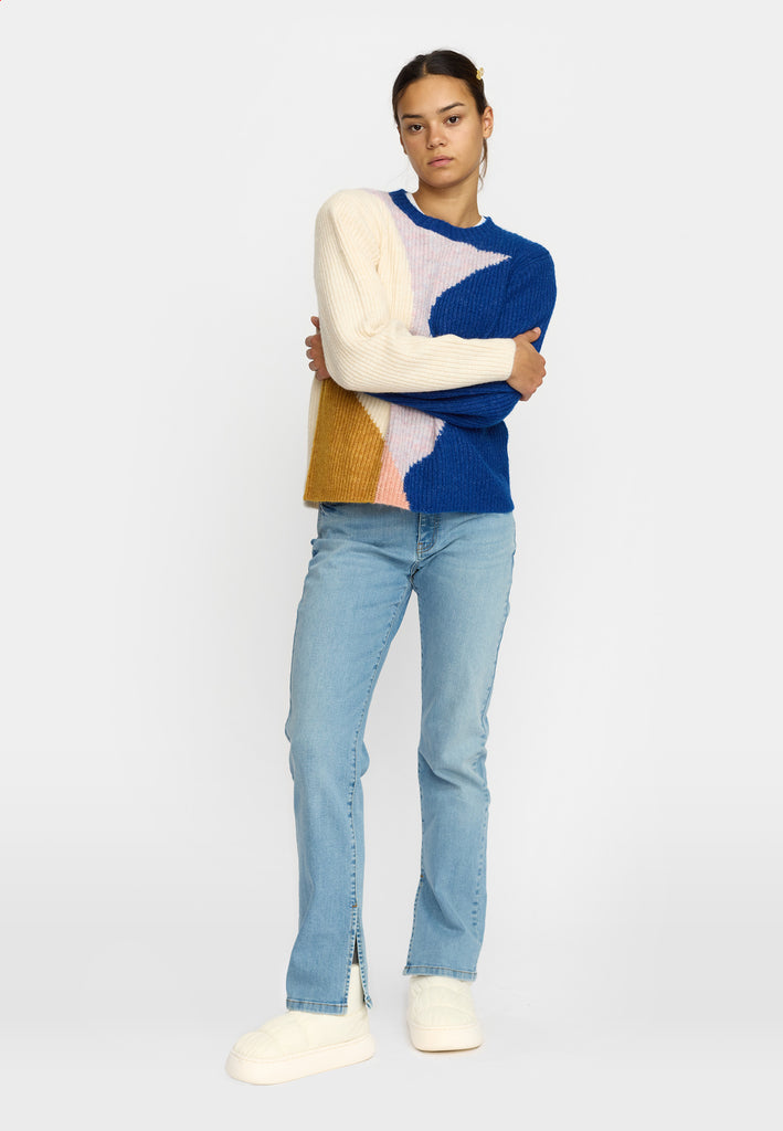 Selfhood Knit Sweater Knitwear Blue