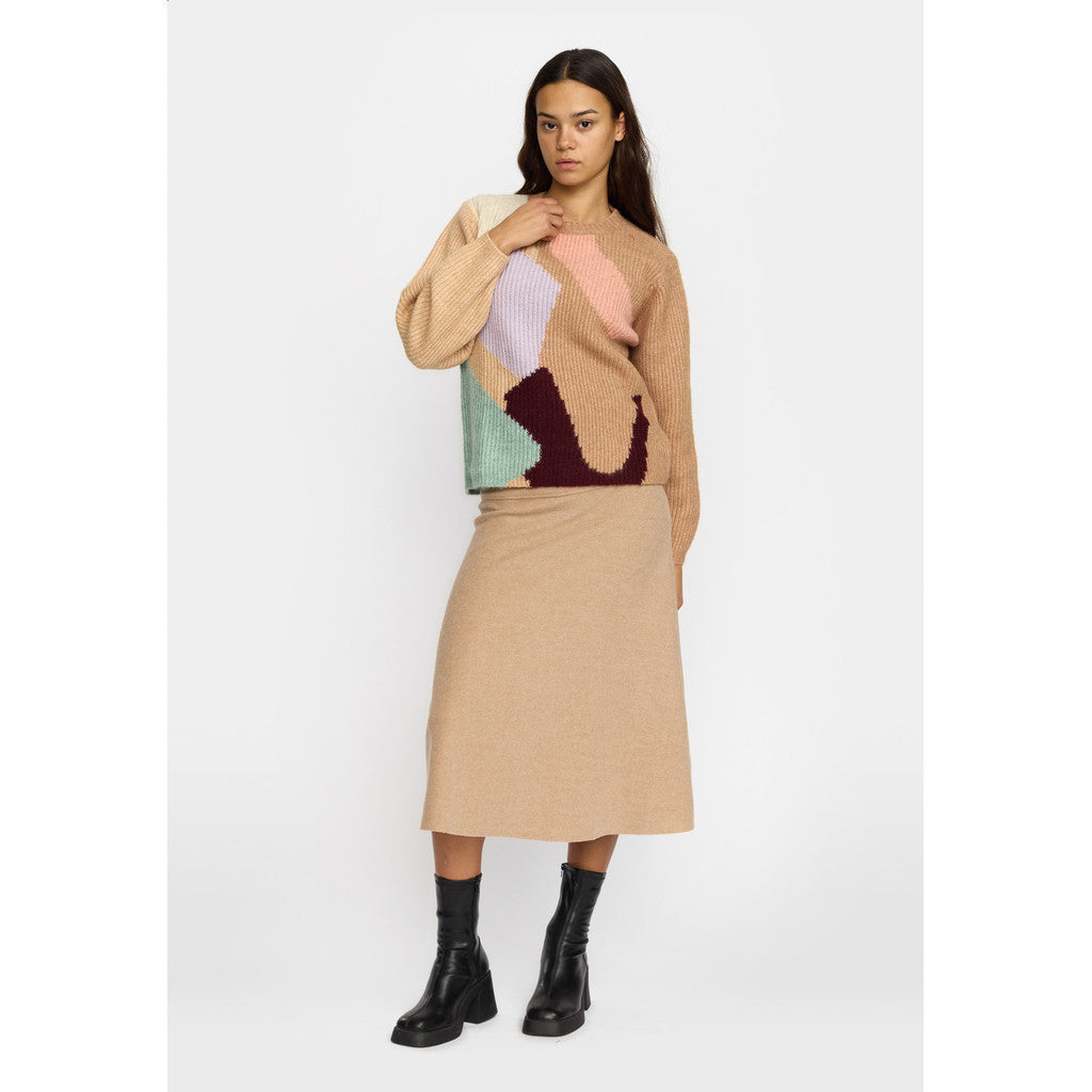 Selfhood Knit Sweater Knitwear Apricot