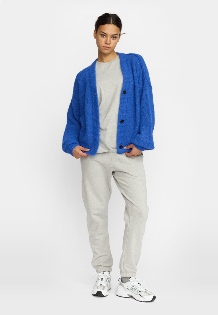 Selfhood Knitted Mohair Cardigan Knitwear Blue