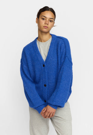 Knitted Mohair Cardigan / 66107 - Blue – Selfhood