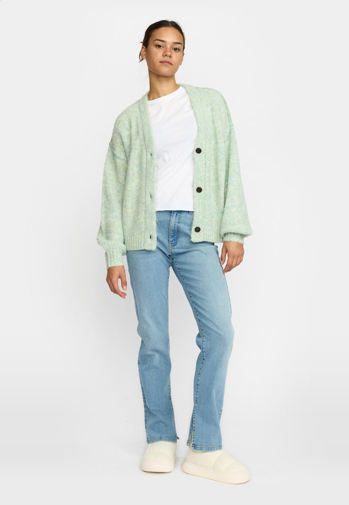 Selfhood Knitted Mohair Cardigan Knitwear Mint