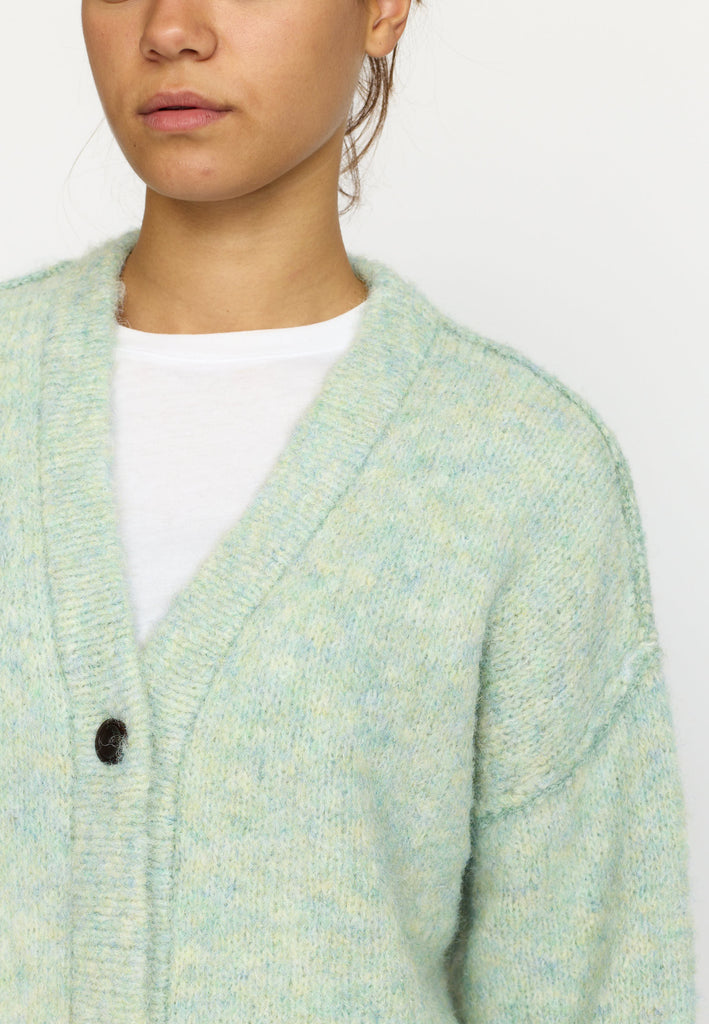 Selfhood Knitted Mohair Cardigan Knitwear Mint