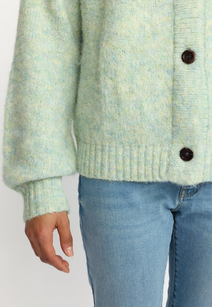 Selfhood Knitted Mohair Cardigan Knitwear Mint