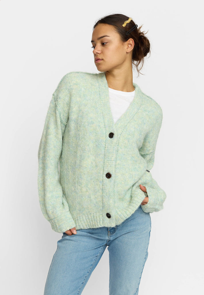 Selfhood Knitted Mohair Cardigan Knitwear Mint