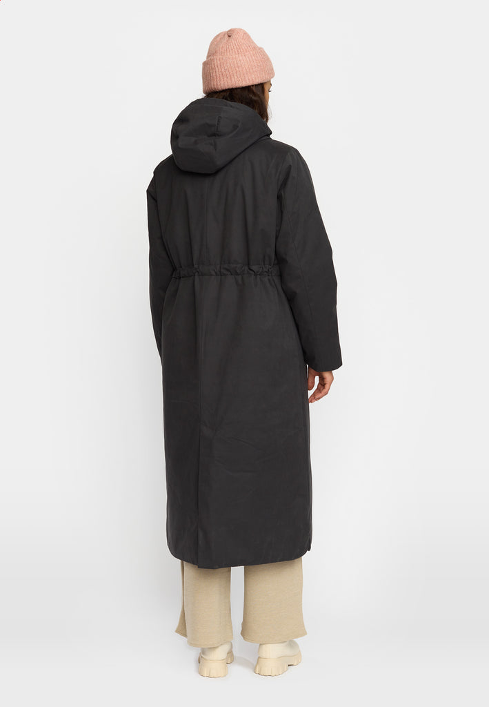Selfhood Long Hooded Parka Winter Outerwear Black