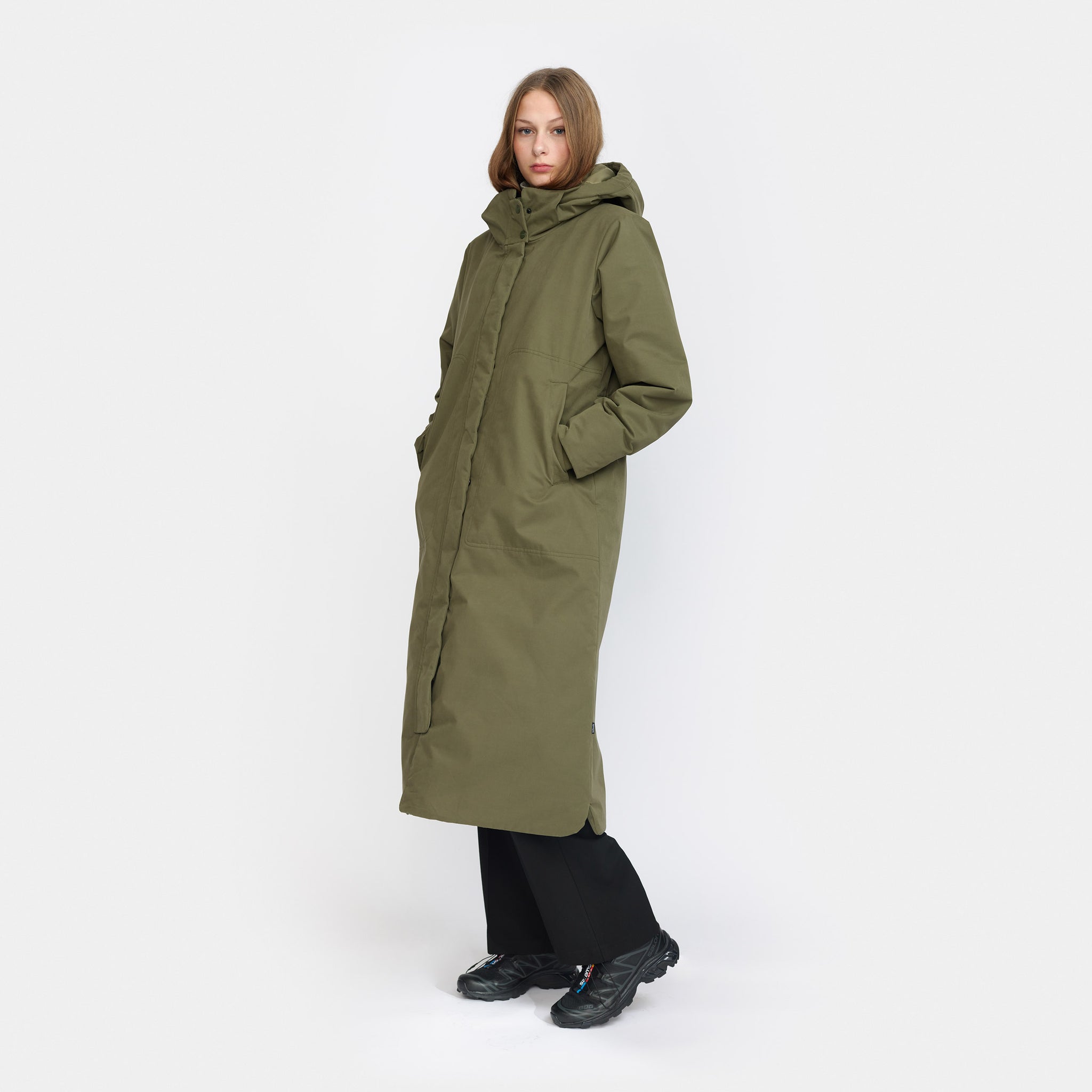 Long Parka Coat 77291 Army – Selfhood - Main Image