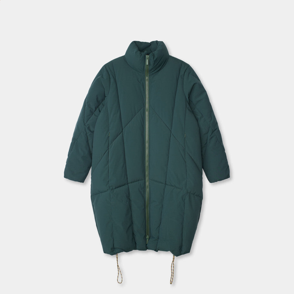 Selfhood Long Puffer Winter Outerwear Darkgreen