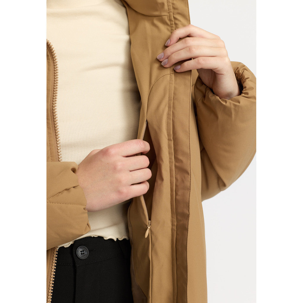 Selfhood Long Puffer Winter Outerwear Sand