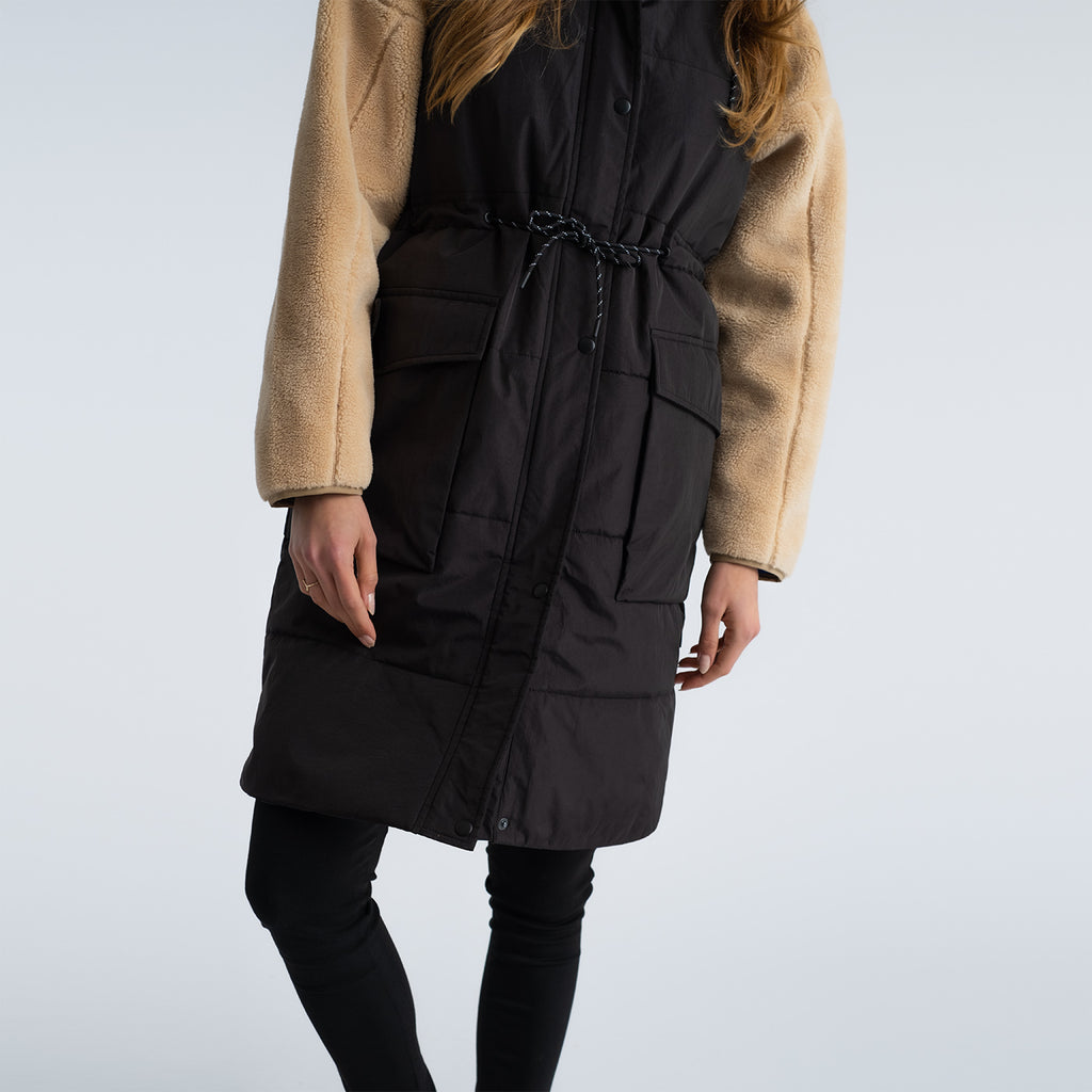 Selfhood Long Vest Winter Outerwear Black