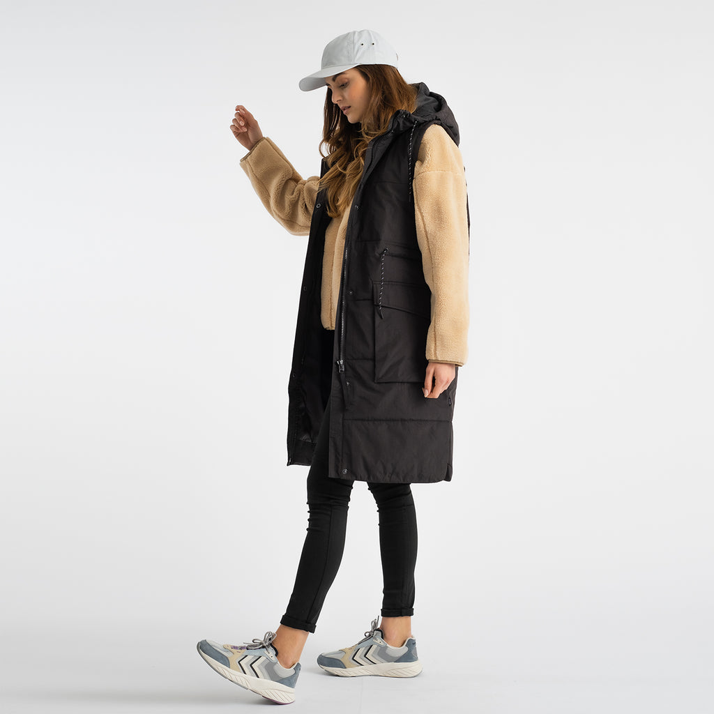 Selfhood Long Vest Winter Outerwear Black