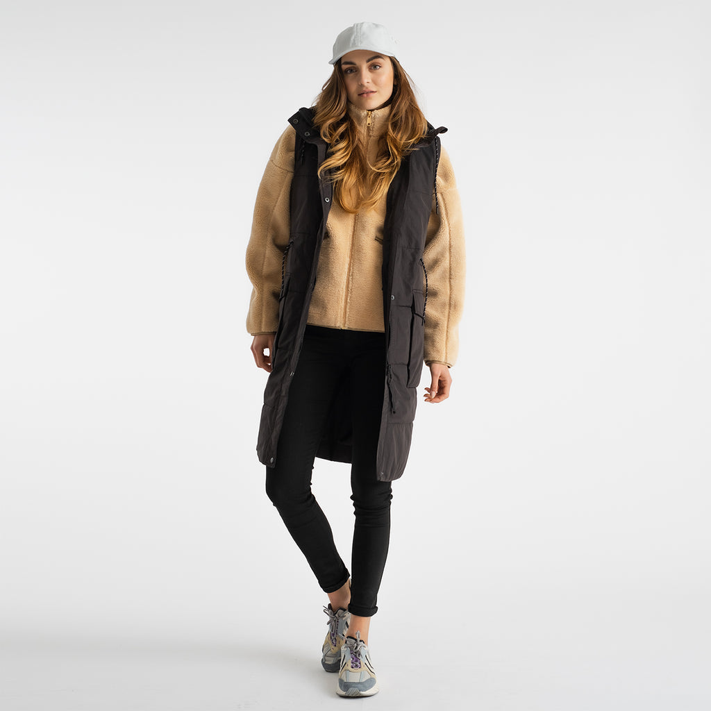 Selfhood Long Vest Winter Outerwear Black