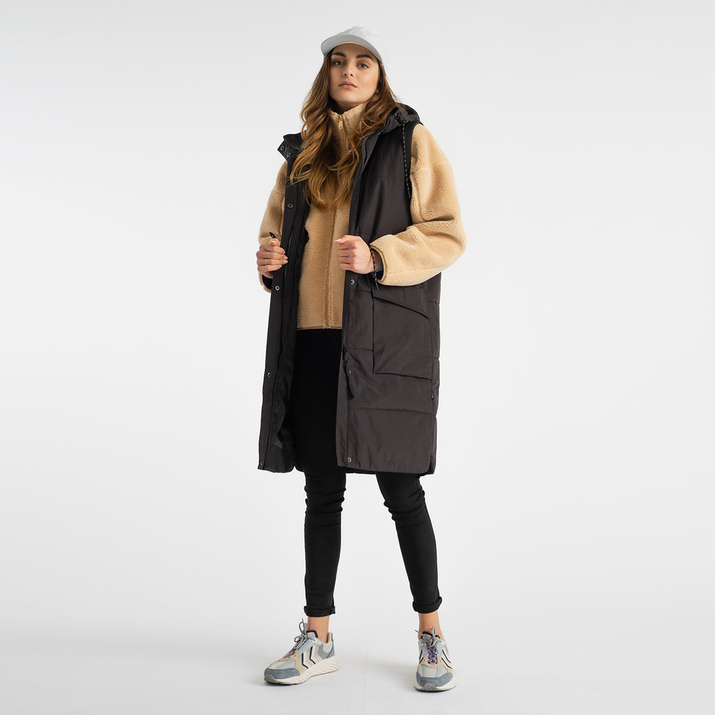 Selfhood Long Vest Winter Outerwear Black