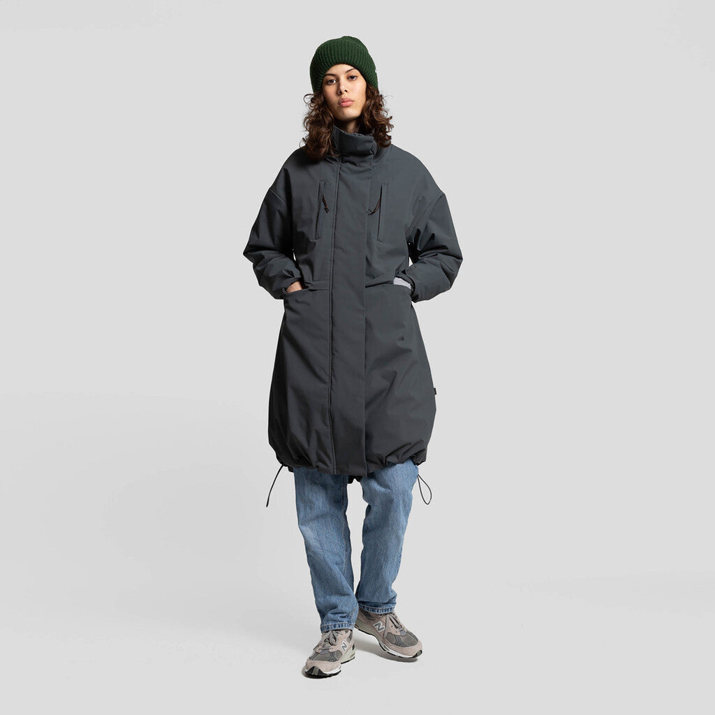 Selfhood Oversize Coat Outerwear Darkgrey