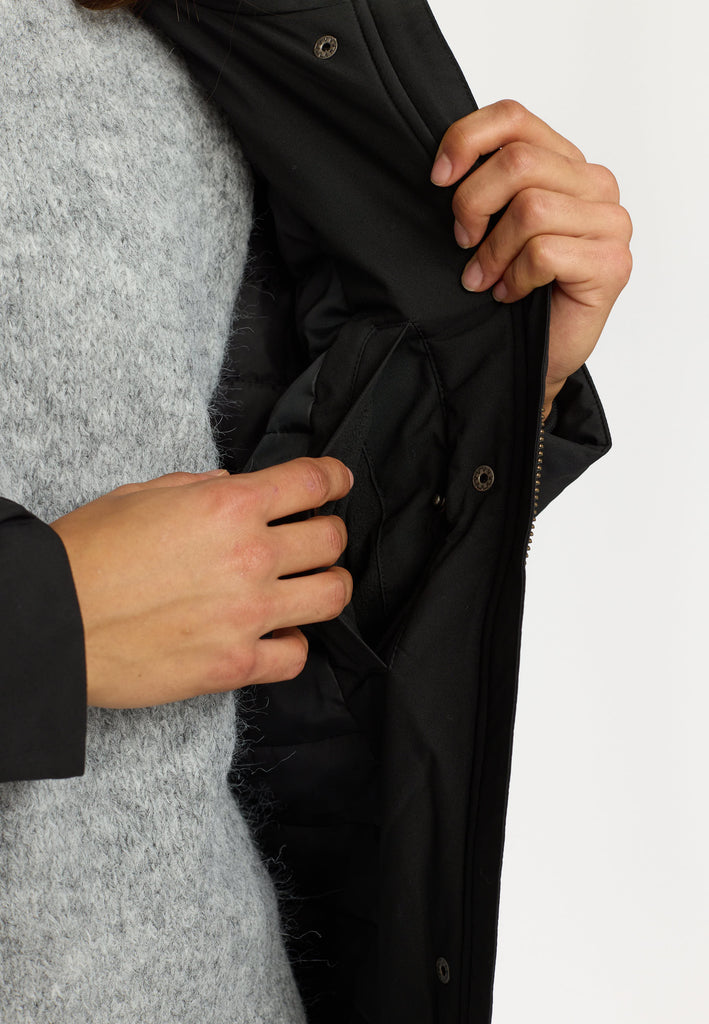 Selfhood Oversize Coat Winter Outerwear Black