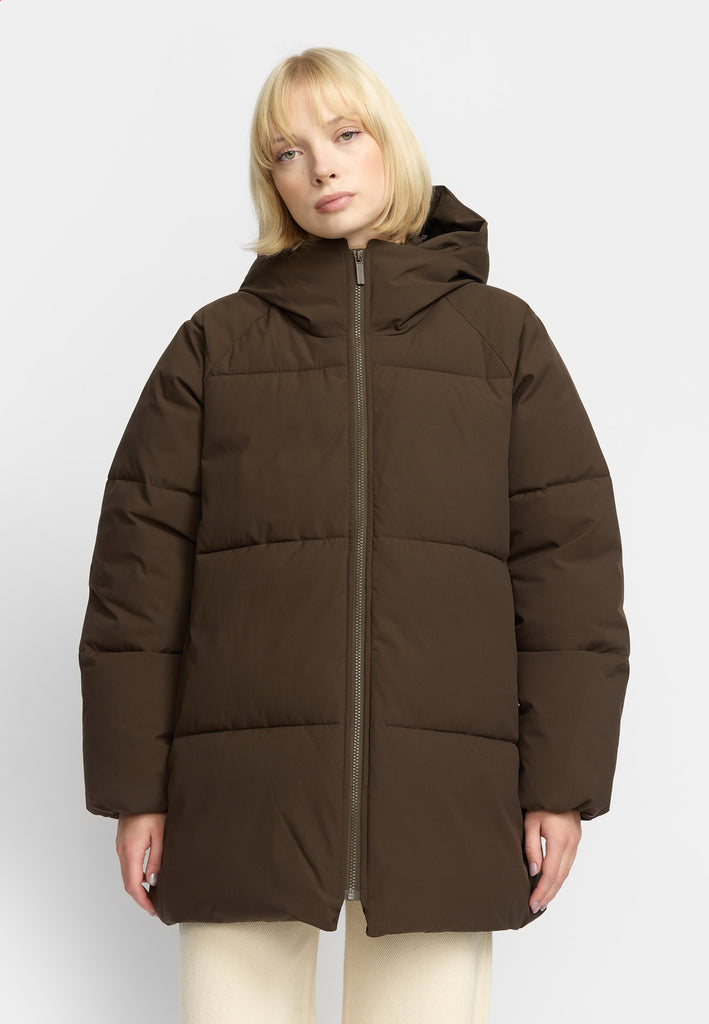 Selfhood Oversize Puffer Winter Outerwear Darkbrown