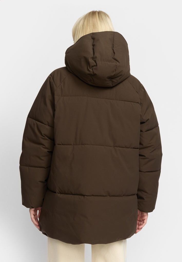 Selfhood Oversize Puffer Winter Outerwear Darkbrown