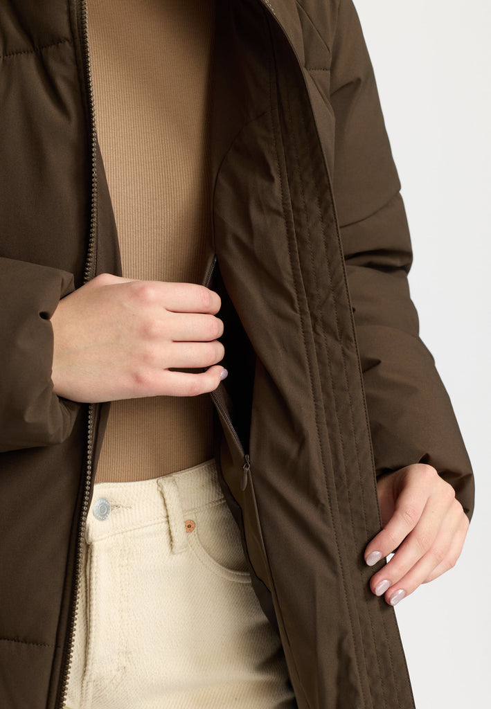 Selfhood Oversize Puffer Winter Outerwear Darkbrown