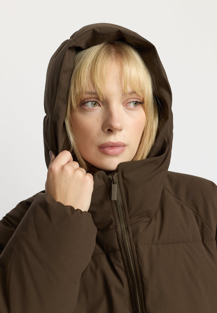 Selfhood Oversize Puffer Winter Outerwear Darkbrown