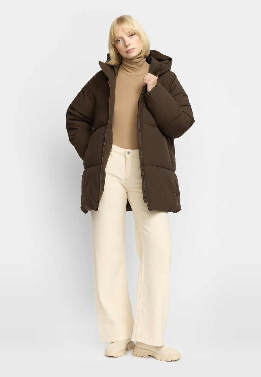Oversize Puffer / 77294 - Darkbrown