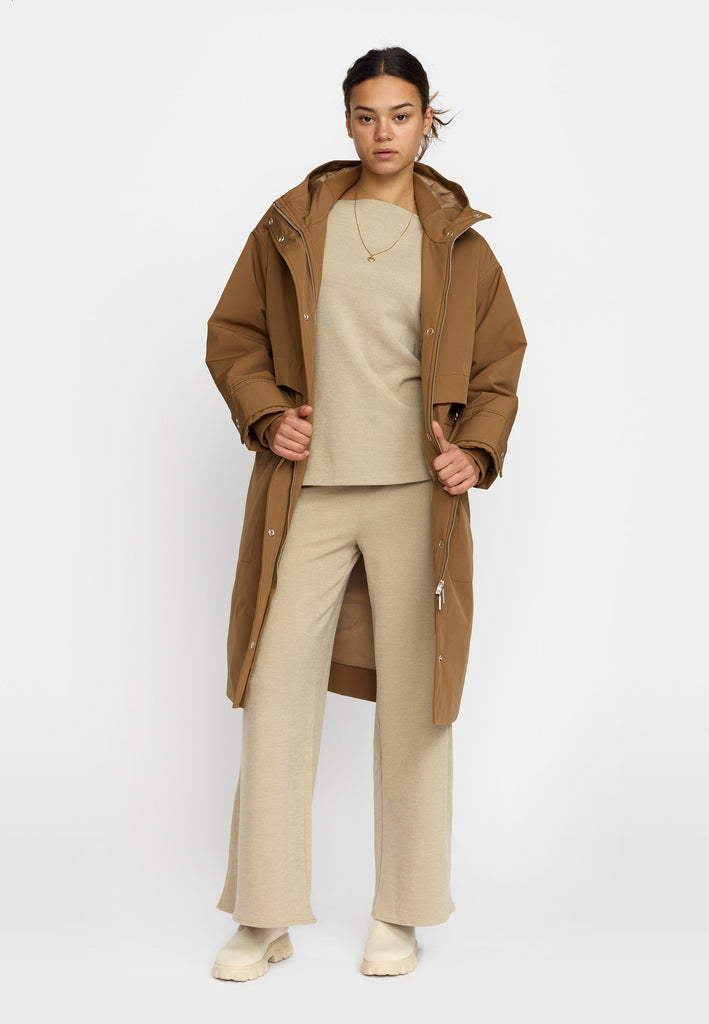 Selfhood Parka Coat Winter Outerwear Brown