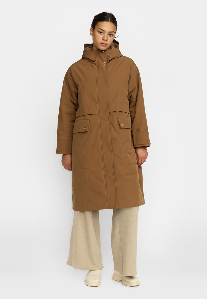 Selfhood Parka Coat Winter Outerwear Brown