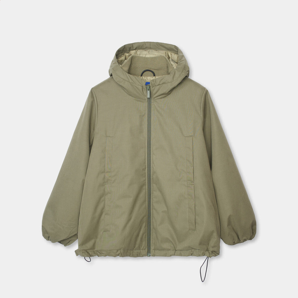 Selfhood Puff-Sleeve Jacket Winter Outerwear Army