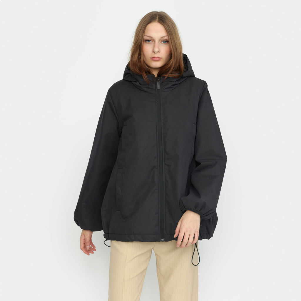 Selfhood Puff-Sleeve Jacket Winter Outerwear Black