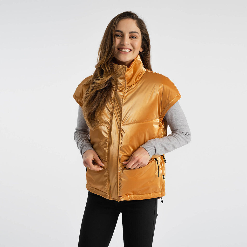 Selfhood Puffer Vest Outerwear Apricot