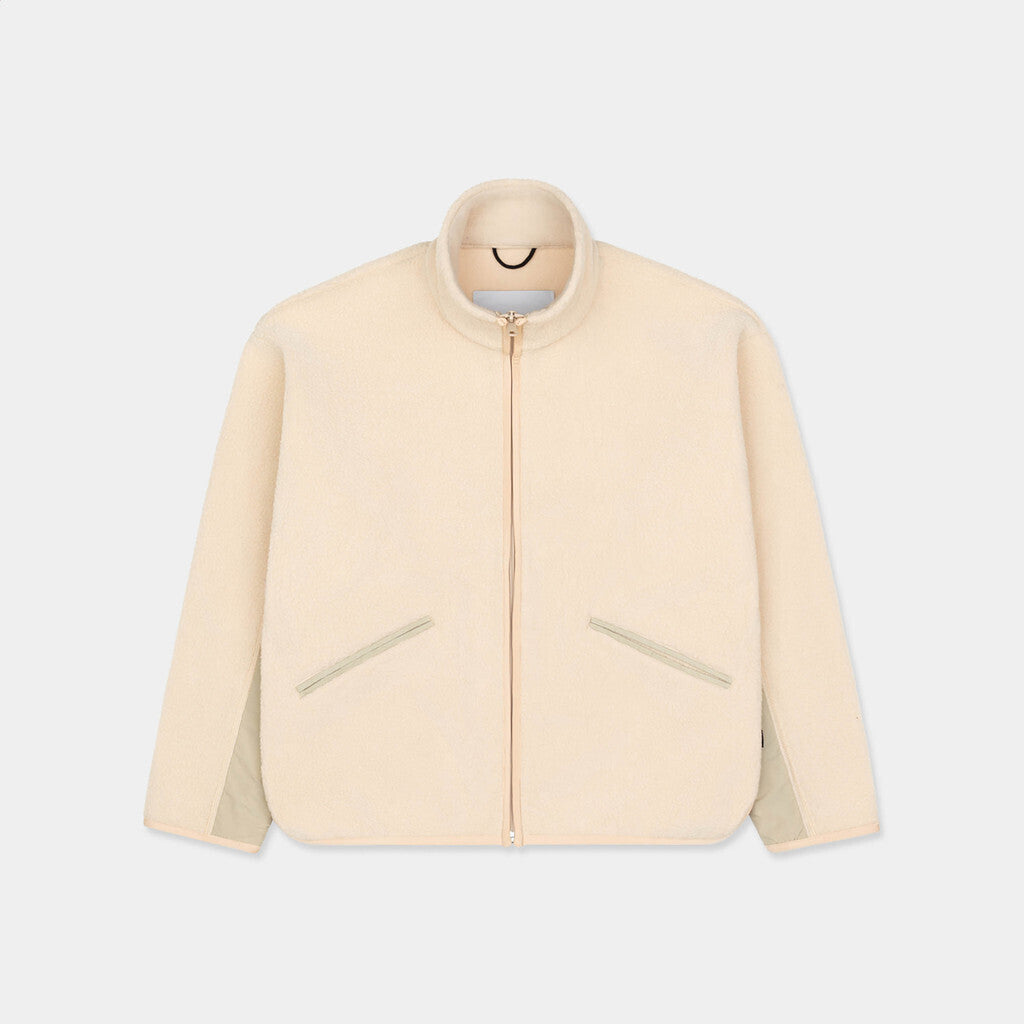 Selfhood Short Fleece Jacket Outerwear Beige