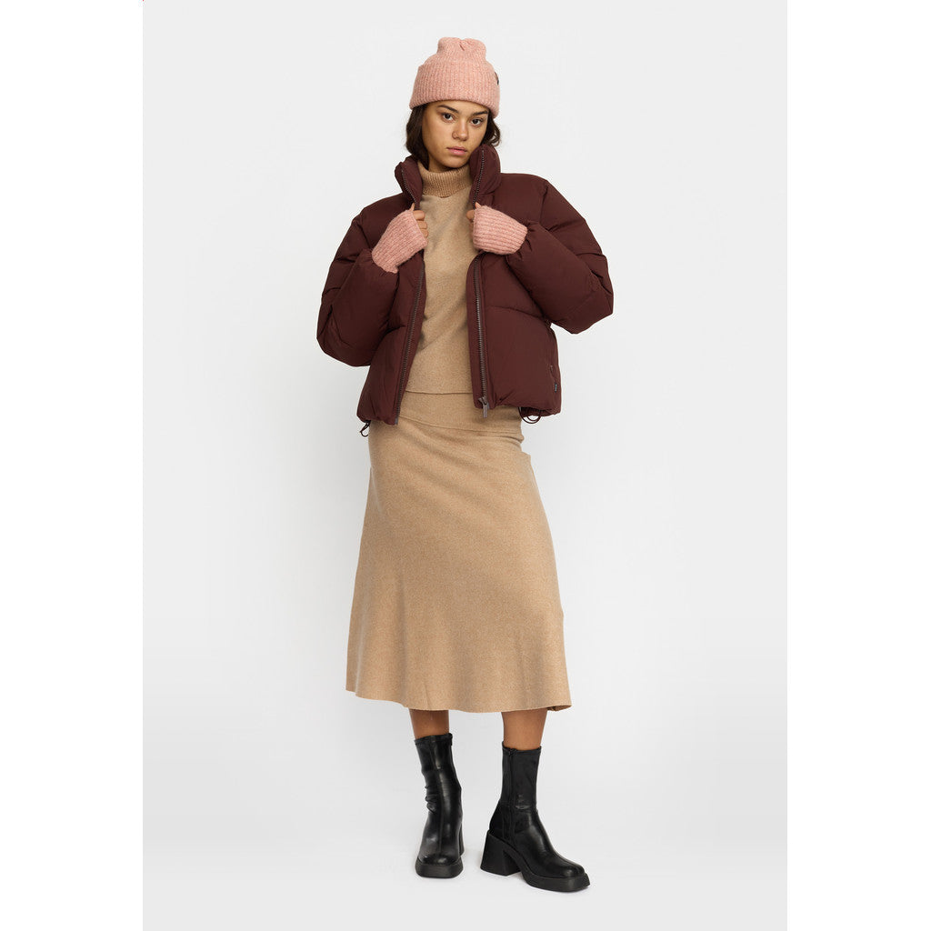 Selfhood Short Puffer Winter Outerwear Burgundy