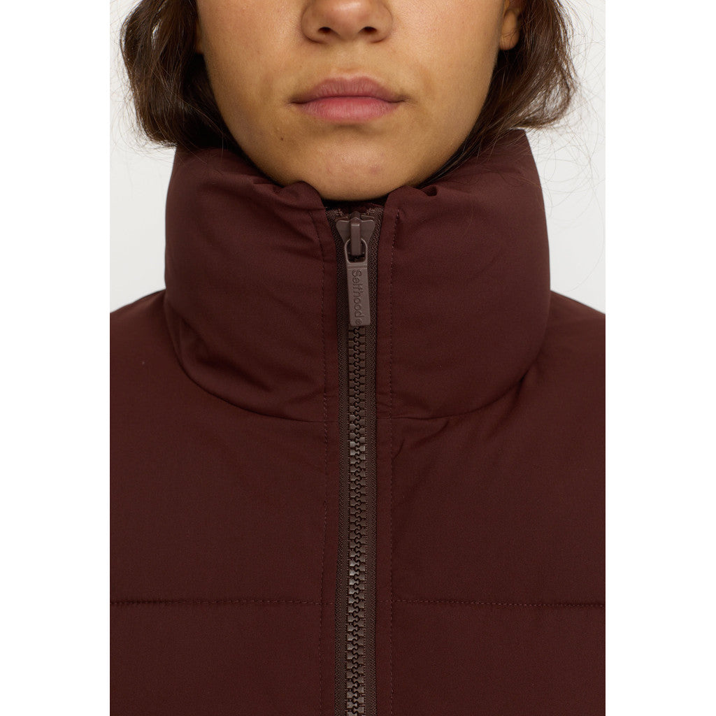Selfhood Short Puffer Winter Outerwear Burgundy