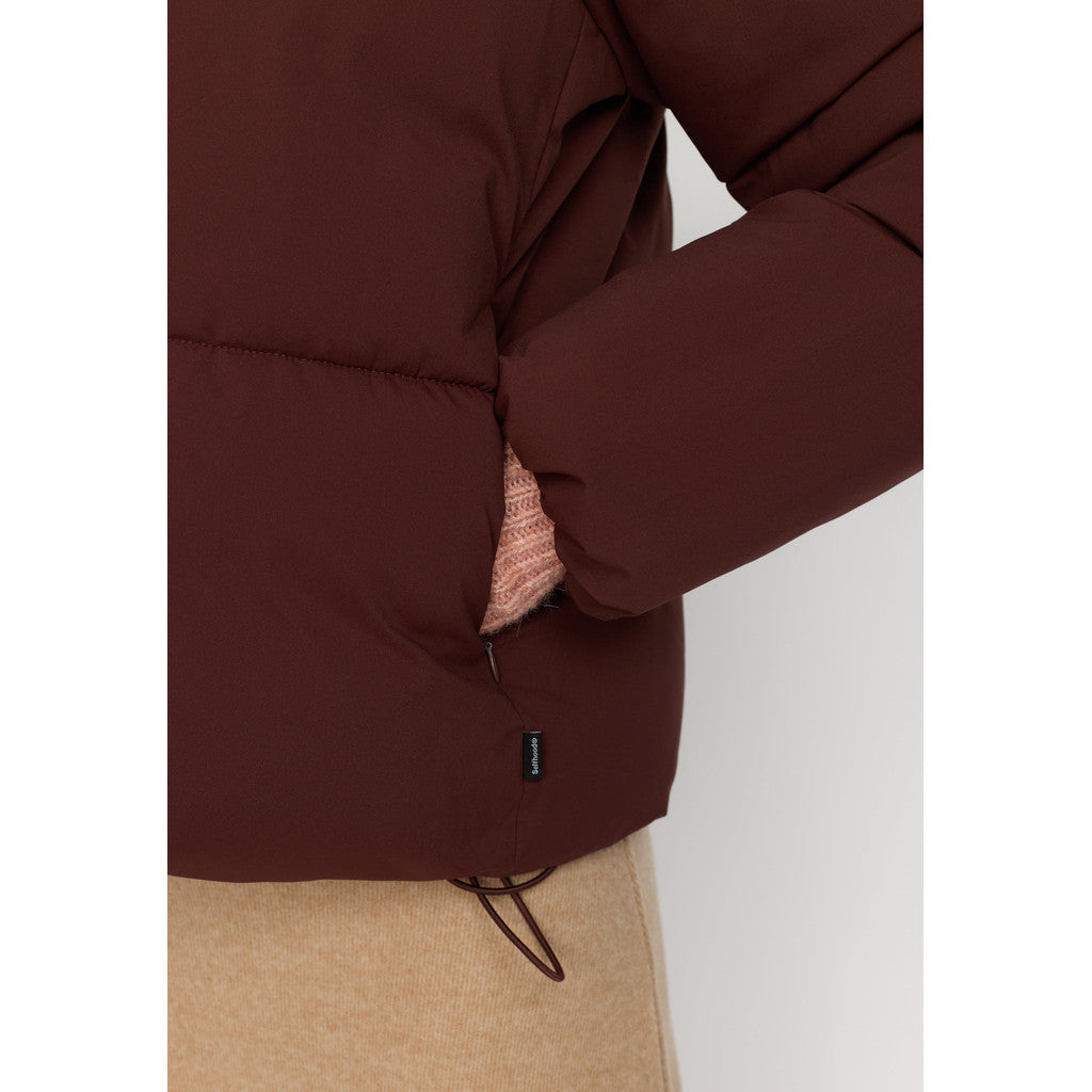 Selfhood Short Puffer Winter Outerwear Burgundy