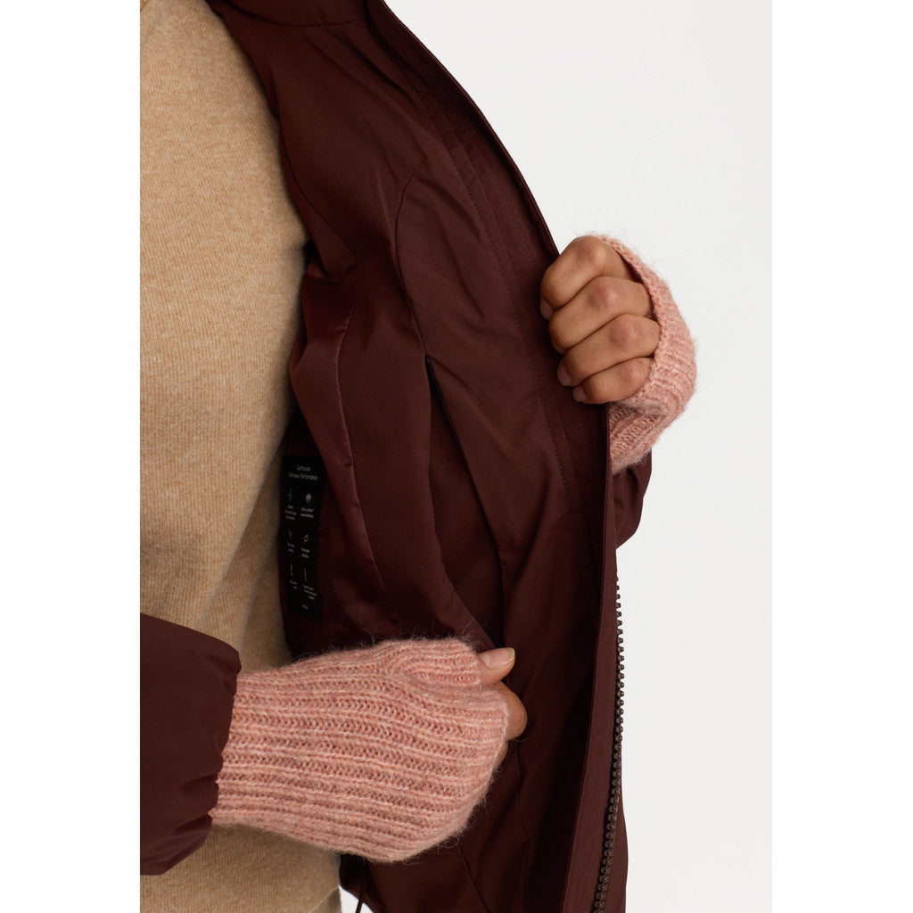 Selfhood Short Puffer Winter Outerwear Burgundy