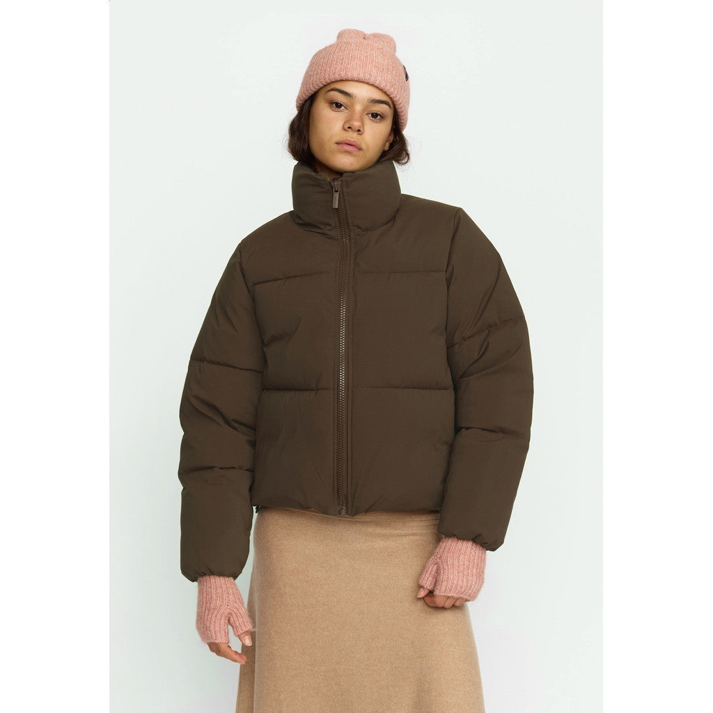 Selfhood Short Puffer Winter Outerwear Darkbrown
