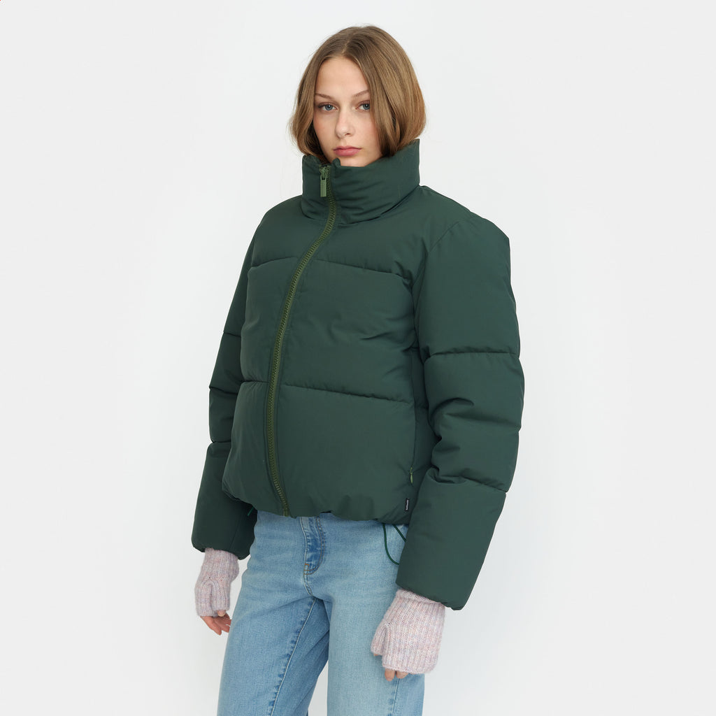 Selfhood Short Puffer Winter Outerwear Darkgreen