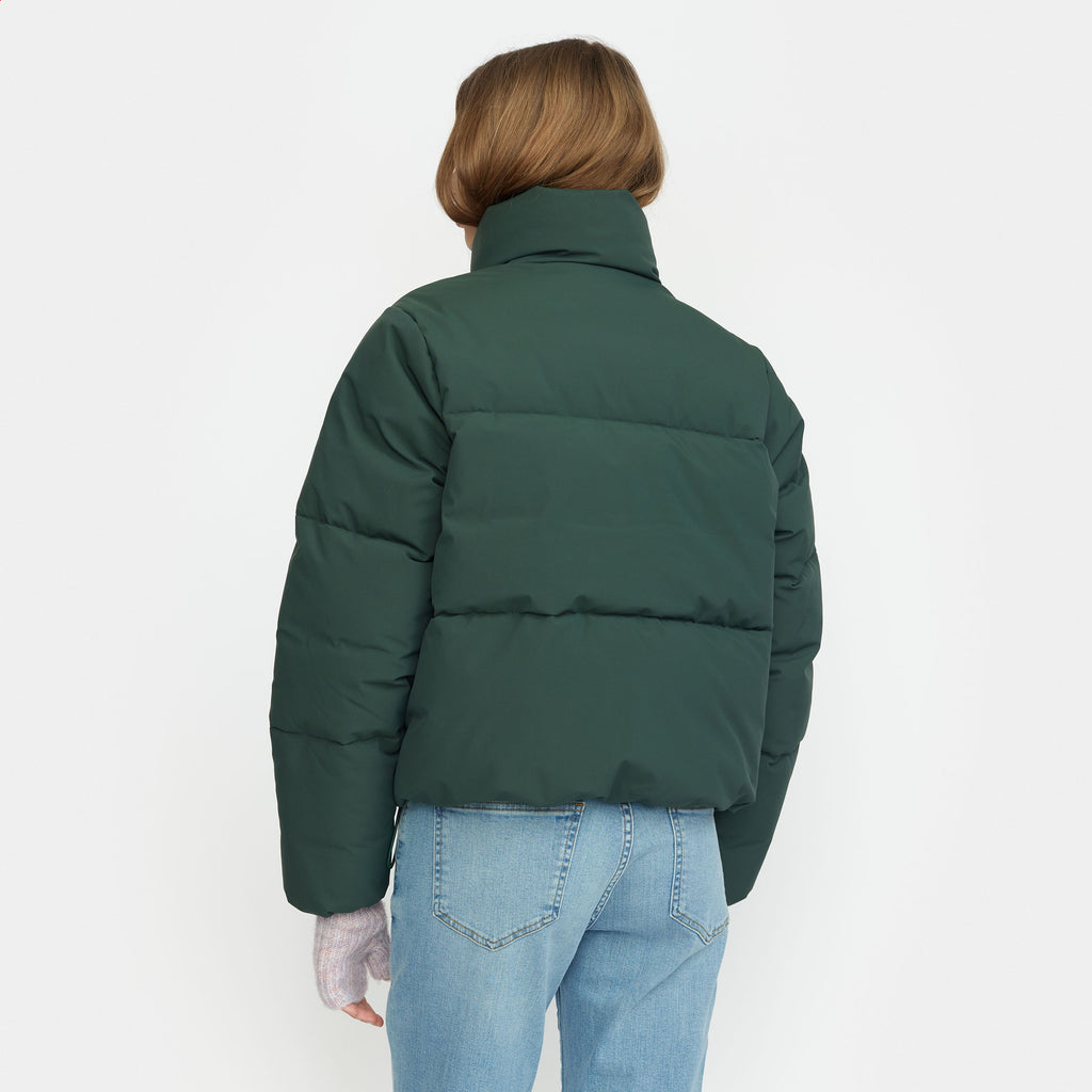 Selfhood Short Puffer Winter Outerwear Darkgreen