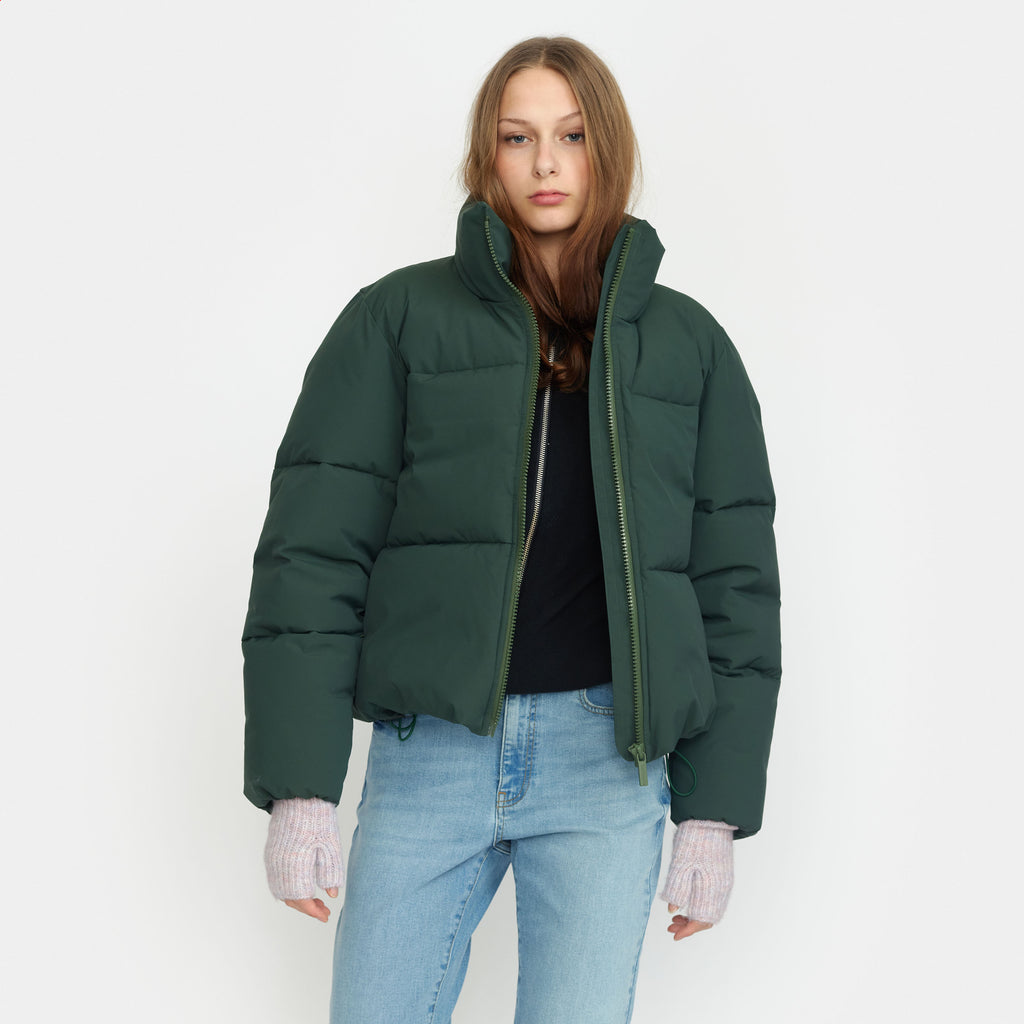 Selfhood Short Puffer Winter Outerwear Darkgreen