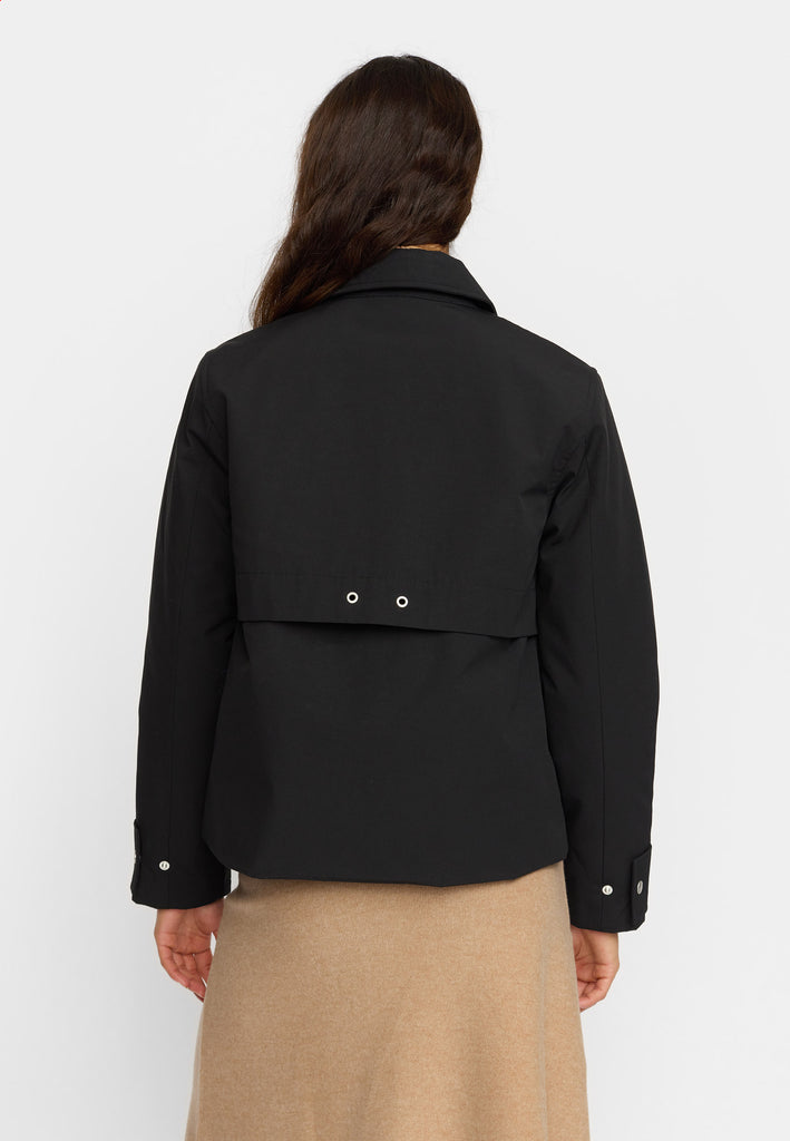 Selfhood Short Trenchcoat Winter Outerwear Black