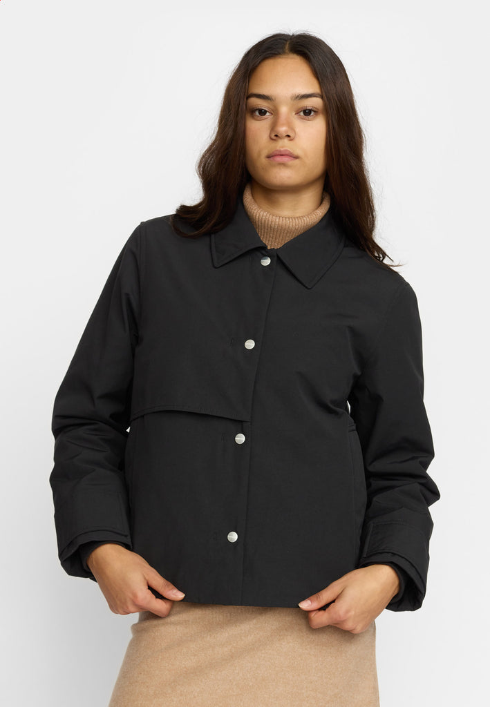 Selfhood Short Trenchcoat Winter Outerwear Black