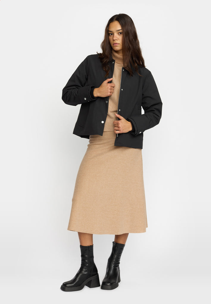 Selfhood Short Trenchcoat Winter Outerwear Black