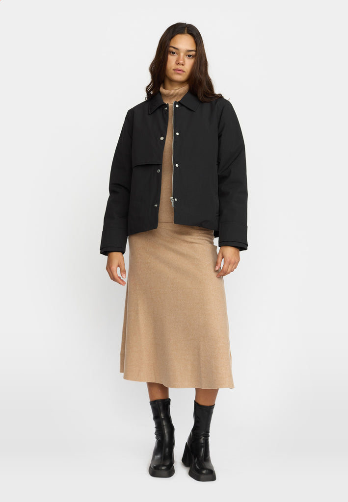 Selfhood Short Trenchcoat Winter Outerwear Black