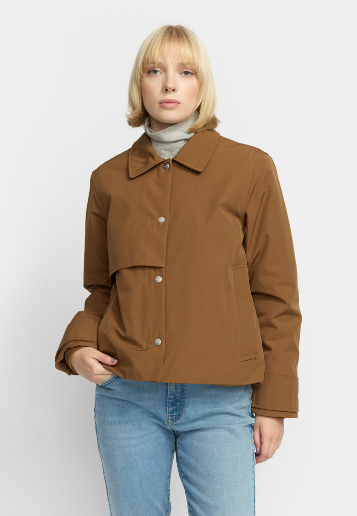 Selfhood Short Trenchcoat Winter Outerwear Brown