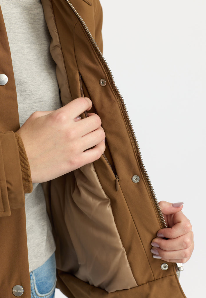 Selfhood Short Trenchcoat Winter Outerwear Brown