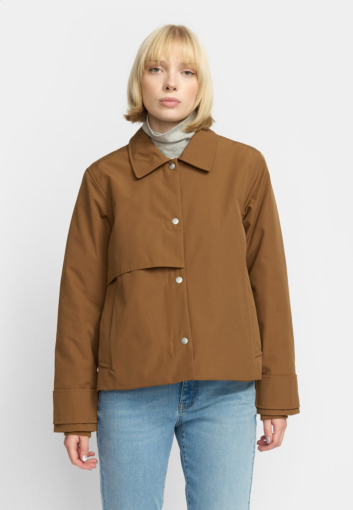 Selfhood Short Trenchcoat Winter Outerwear Brown